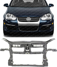 Front Radiator Support Assembly Plastic Direct Replacement Compatible With 2005-2010 Volkswagen Jetta VW1225128 1K0805588Q