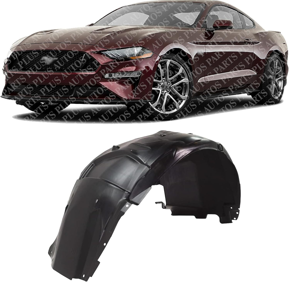 Front Fender Liner Left Driver Side Direct Replacement Compatible With 2018-2022 Ford Mustang FO1248189 JR3Z16103A
