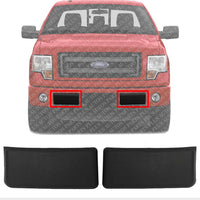 Set of 2 Front Bumper Molding Textured Left Driver & Right Passenger Side Direct Replacement Compatible With 2009-2014 Ford F-150 FO1053100 9L3Z17E810B