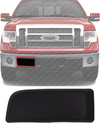Front Bumper Face Bar Guard Textured Right Passenger Side Direct Replacement Compatible With 2010-2014 Ford F-150 FO1055180 AL3Z17E810A