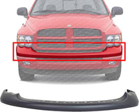Front Bumper Upper Cover Primed Plastic Direct Replacement Compatible With 2002-2005 Dodge Ram 1500 2500 3500 CH1000338 5073002AC