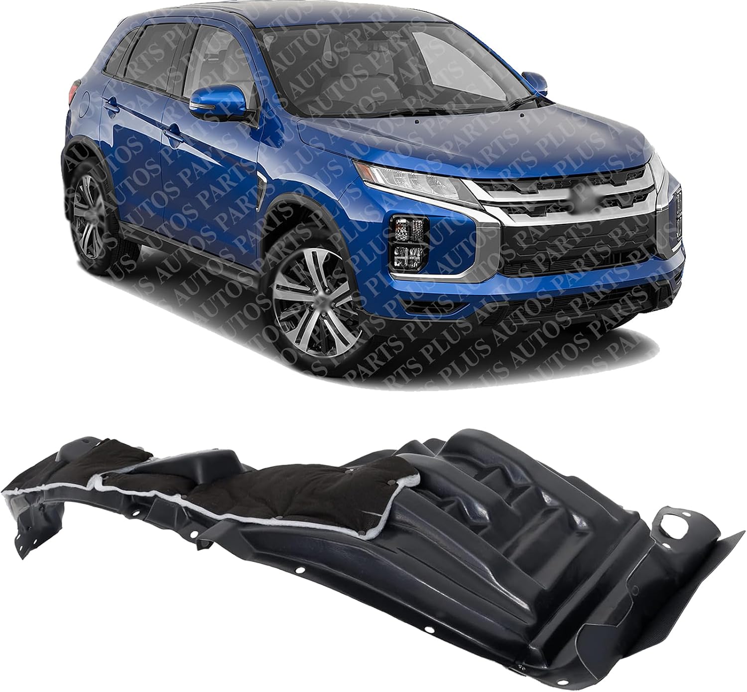 Front Fender Liner Right Passenger Side Direct Replacement Compatible With 2020-2023 Mitsubishi Outlander Sport / 2020-2022 RVR MI1249136 5370C320