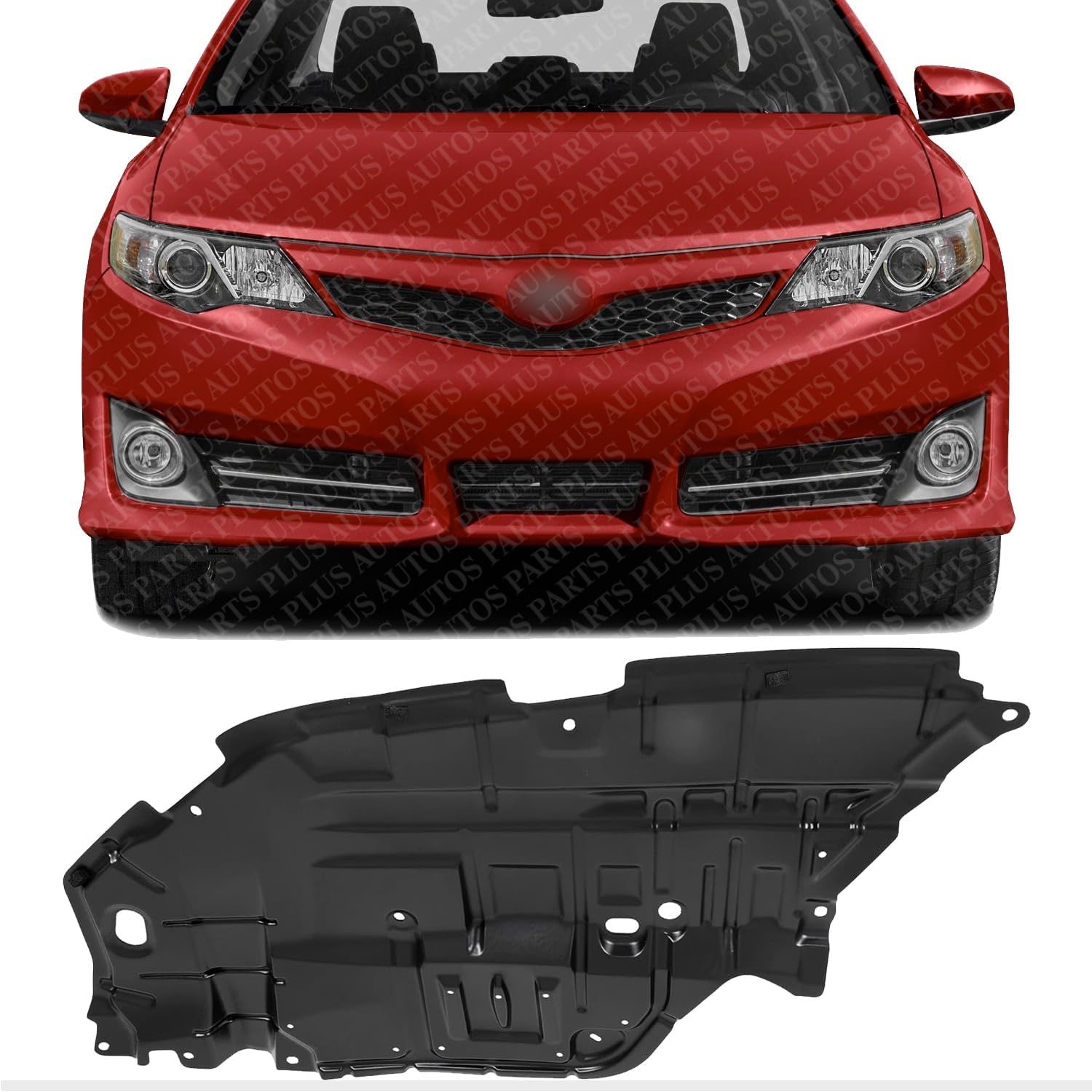 Front Engine Splash Shield Under Cover Left Driver Side Direct Replacement Compatible with 2012-2014 Toyota Camry TO1228178 5144206140