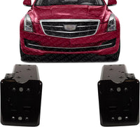 Set of 2 Front Bumper Bracket Left Driver & Right Passenger Side Direct Replacement Compatible With 2016-2019 Cadillac ATS GM1063123 GM1062123 23194901 22799203