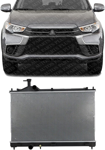 Front Radiator Aluminum Core Direct Replacement Compatible With 2019 Mitsubishi Outlander / 2018-2020 PHEV MI3010219 1350A601 1350A825