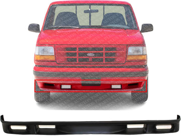 Front Bumper Valance Primed with Fog Light Hole Direct Replacement Compatible With 1993 1995 Ford F-150 Lightning FO1095155 F3TZ17626B
