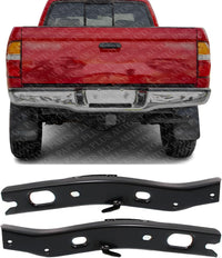 Set Of 2 Rear Bumper Bracket Steel Left Driver & Right Passenger Side Direct Replacement Compatible With 1995-2004 Toyota Tacoma TO1165101 22835955