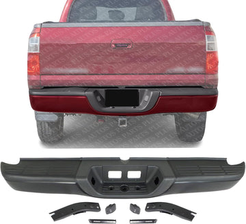 Step Bumper Assembly Primed Steel Direct Replacement Compatible With 2000-2006 Toyota Tundra TO1103108 521510C011-PFM