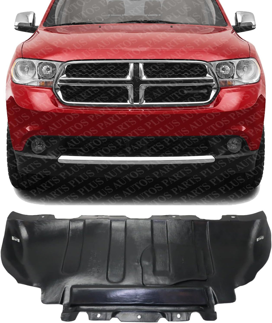 Front Engine Splash Shield Under Cover Plastic Direct Replacement Compatible with 2011-2024 Dodge Durango / 2011-2021 Jeep Grand Cherokee CH1228120 68091772AB Visit the AUTOS PARTS PLUS Store
