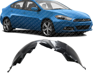 Front Fender Liner Right Passenger Side Direct Replacement Compatible With 2013-2016 Dodge Dart CH1249200 68082834AE