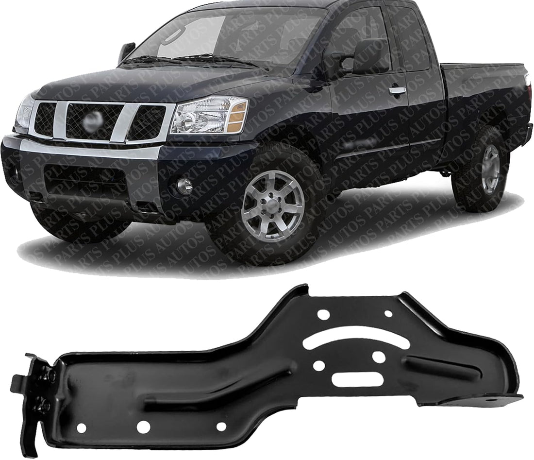 Front Bumper Bracket Steel Left Driver Side Direct Replacement Compatible With 2004-2007 Nissan Titan NI1066130 62215ZJ00A