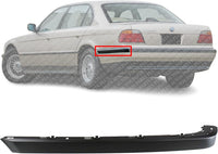 Rear Bumper Outer Molding Left Driver Side Direct Replacement Compatible With 1995-2001 BMW 7-Series BM1158108 51128125411