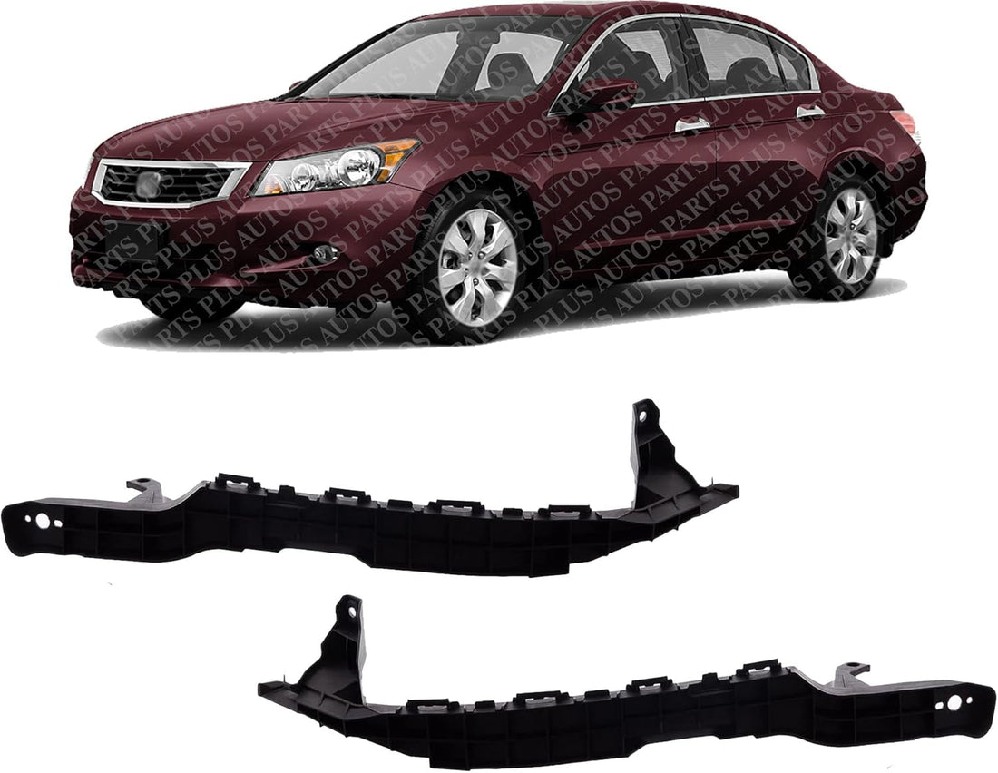 Set of 2 Front Bumper Cover Beam Bracket Left Driver & Right Passenger Side Direct Replacement Compatible with 2008-2012 Honda Accord HO1067113 HO1066113 71140TA0A00 71190TA0A00