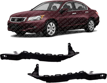 Set of 2 Front Bumper Cover Beam Bracket Left Driver & Right Passenger Side Direct Replacement Compatible with 2008-2012 Honda Accord HO1067113 HO1066113 71140TA0A00 71190TA0A00