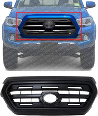 Front Grille Assembly Primed Shell & Insert Direct Replacement Compatible With 2016-2017 Toyota Tacoma TO1200407 5310004500C5