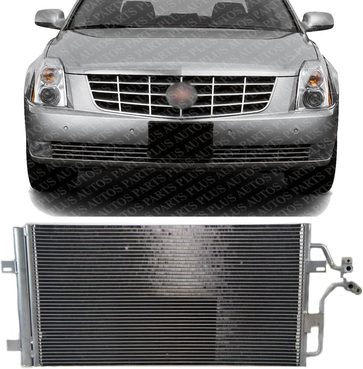 Front A/C Condenser Aluminum Core Direct Replacement Compatible With 2006-2011 Buick Lucerne GM3030270 25769583