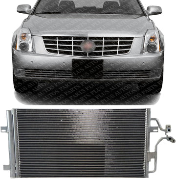 Front A/C Condenser Aluminum Core Direct Replacement Compatible With 2006-2011 Buick Lucerne GM3030270 25769583