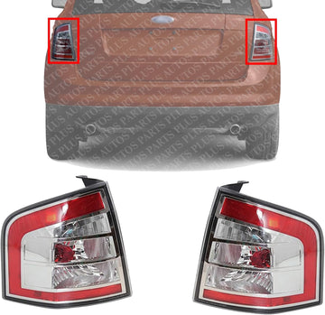 Set Of 2 Tail Lights Assembly Left Driver & Right Passenger Side Direct Replacement Compatible With 2007-2010 Ford Edge‎ FO2801209 FO2800209 7T4Z13404B 7T4Z13405B