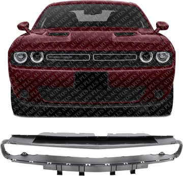 Front Upper Grille Reinforcement Textured Direct Replacement Compatible With 2015-2023 Dodge Challenger CH1223103 68258750AC