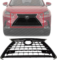 Front Grille Assembly Painted Silver Gray Plastic Direct Replacement Compatible With 2018-2019 Lexus NX300 / NX300h LX1200198 5310178140