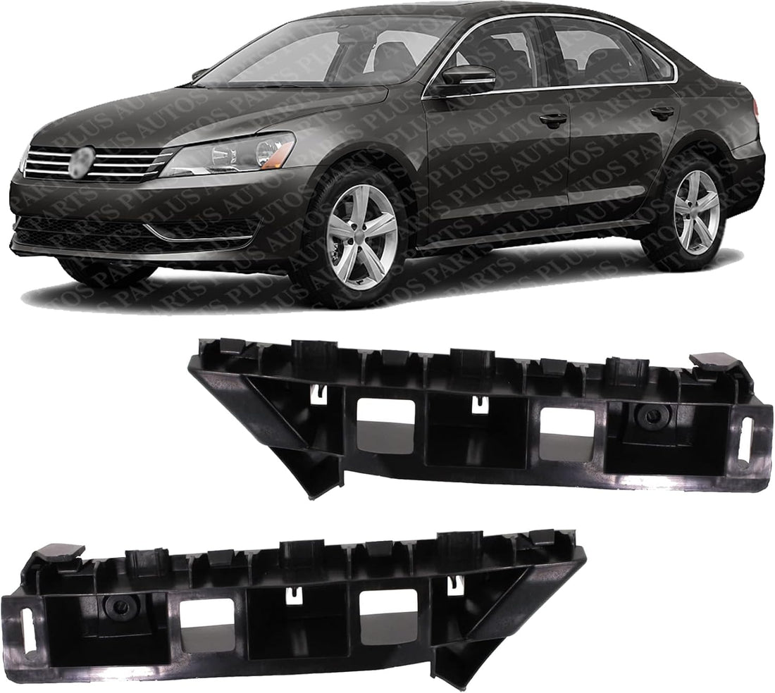 Set Of 2 Front Bumper Retainers Outer Guide Right Passenger & Left Driver Side Direct Replacement Compatible With 2012-2015 Volkswagen Passat VW1062100 VW1063100 561807183A 561807184A