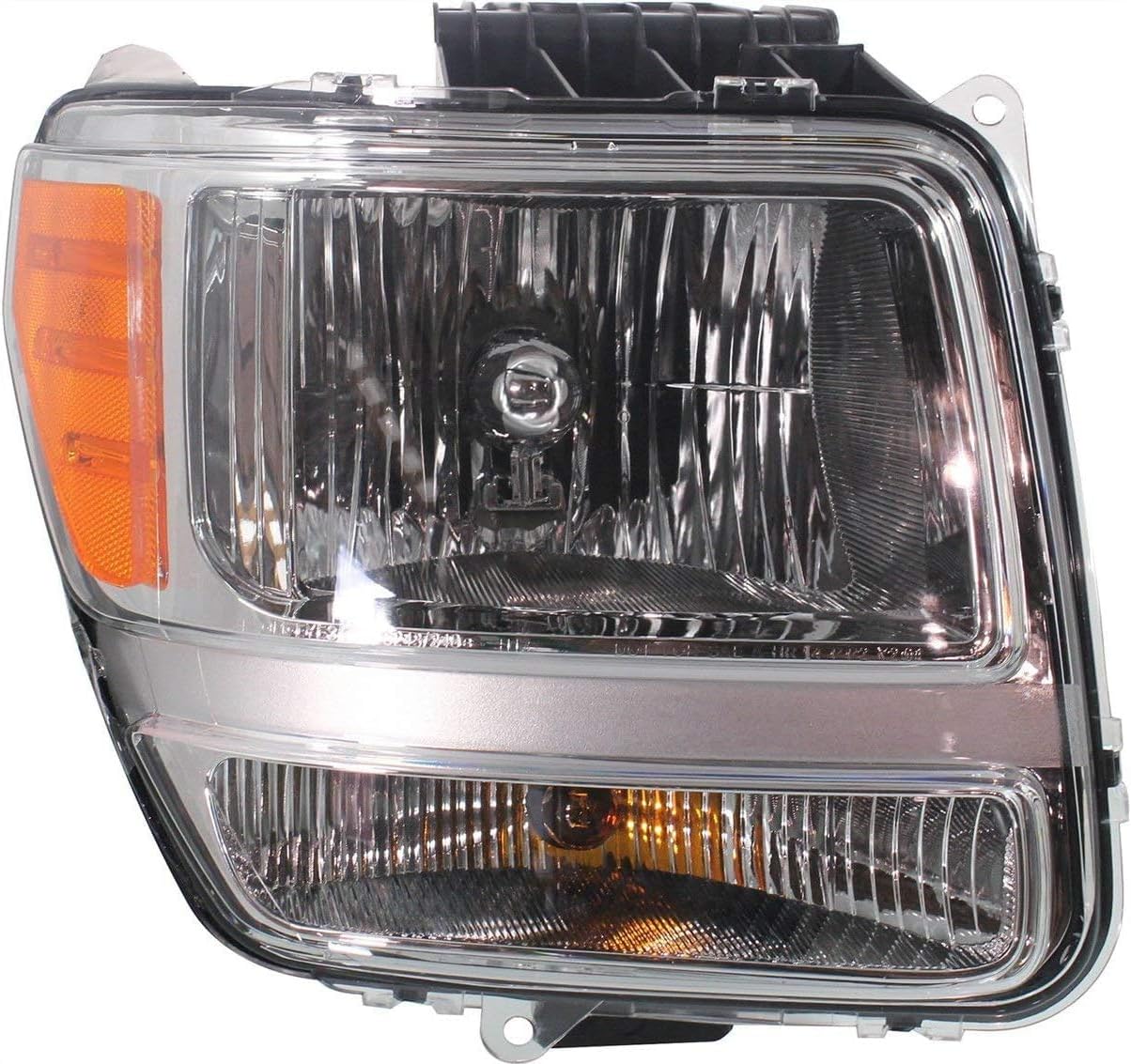 Set Of 2 Front Headlight Assembly Halogen Right Passenger & Left Driver Side Direct Replacement Compatible With 2007-2011 Dodge Nitro 55157225AD-PFM 55157224AD-PFM