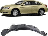 Front Fender Liner Left Driver Side Direct Replacement Compatible With 2007-2010 Chrysler Sebring / 2011 Chrysler 200 CH1248131 4389813AF