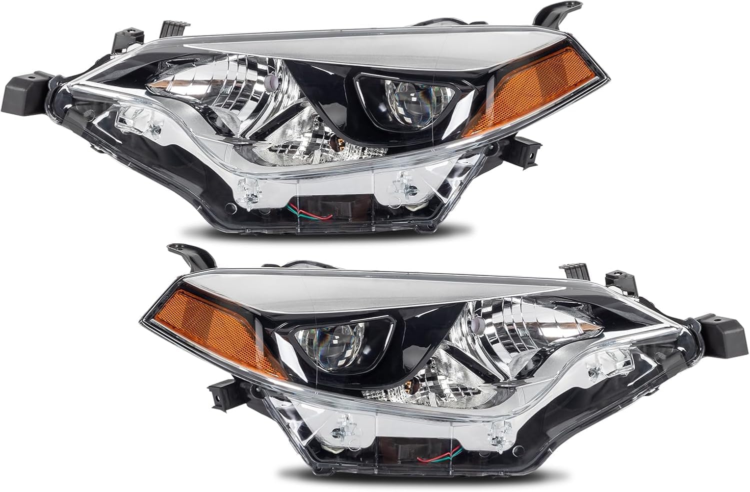 Set Of 2 Front Head Light Assembly Left Driver & Right Passenger Side Direct Replacement Compatible With 2014-2016 Toyota Corolla TO2503216 TO2502216 8111002E60 8115002E60