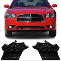Set Of 2 Front Bumper Bracket Left Driver & Right Passenger Side Direct Replacement Compatible With 2011-2014 Dodge Charger CH1063103 CH1062103 68138778AA 68138779AA