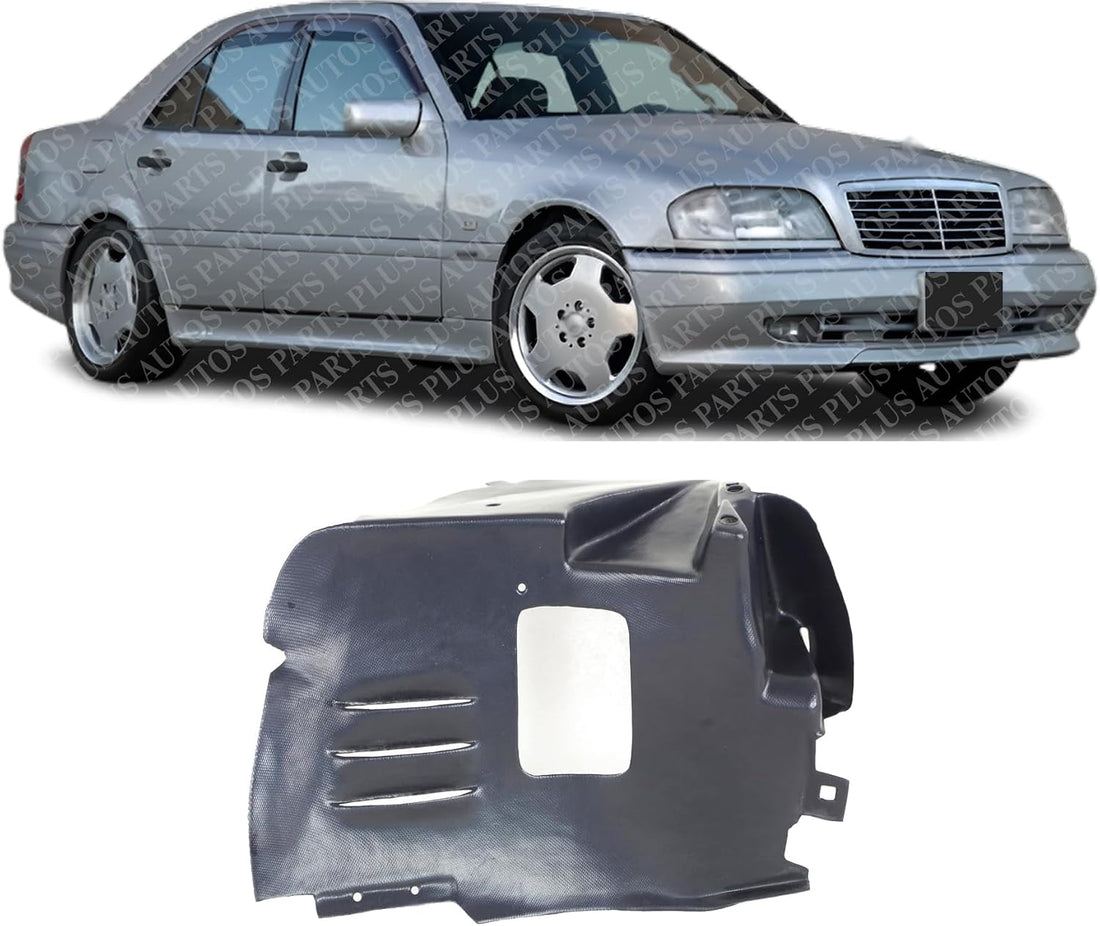 Front Section Fender Liner Right Passenger Side Direct Replacement Compatible With 1994-1997 Mercedes Benz C-Class MB1251104 2026982030