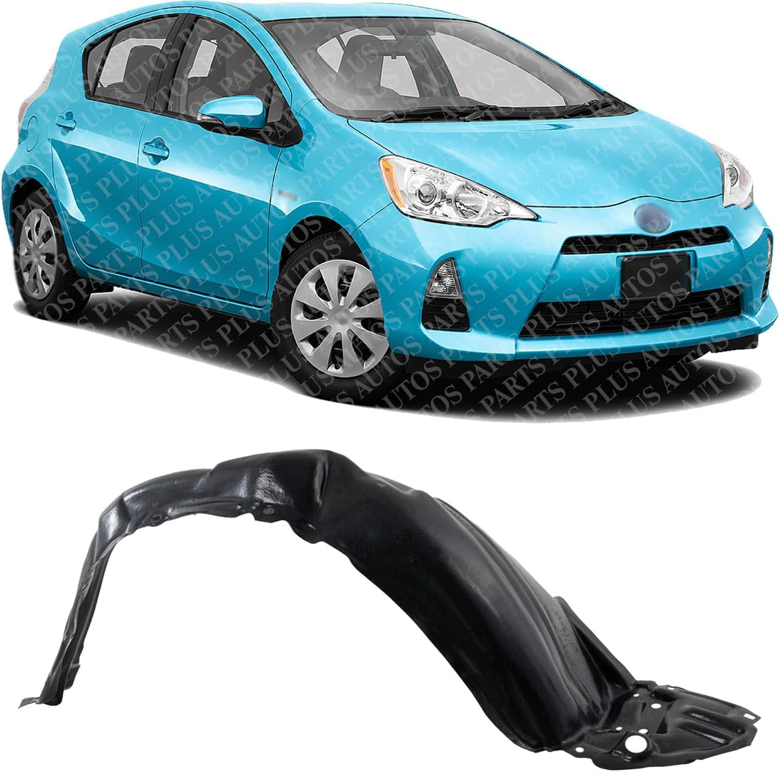 Front Fender Liner Right Passenger Side Direct Replacement Compatible with 2012-2014 Toyota Prius C TO1249186 5387552360