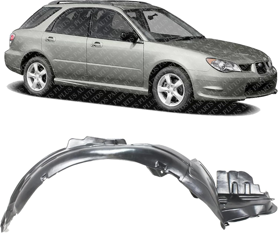 Front Fender Liner Right Passenger Side Direct Replacement Compatible With 2006-2007 Subaru Impreza SU1249116 59110FE120
