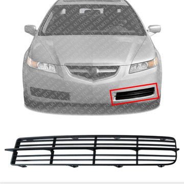 Front Fog Light Cover Mesh Primed Left Driver Side Direct Replacement Compatible With 2004-2006 Acura TL AC1038103 71107SEPA00