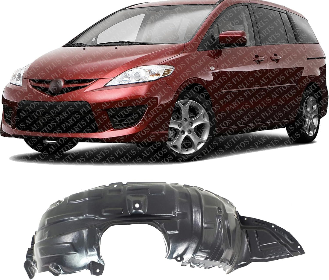 Front Fender Liner Left Driver Side Direct Replacement Compatible With 2006-2010 Mazda 5 MA1248131 CC4456140G