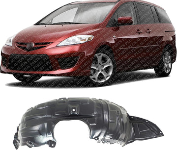 Front Fender Liner Left Driver Side Direct Replacement Compatible With 2006-2010 Mazda 5 MA1248131 CC4456140G