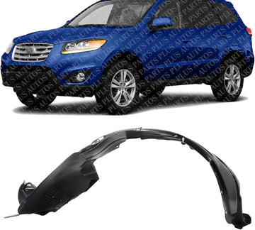 Front Fender Liner Left Driver Side Direct Replacement Compatible With 2010-2012 Hyundai Santa Fe HY1248123 868100W200