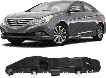 Front Bumper Bracket Right Passenger Side Direct Replacement Compatible With 2015-2017 Hyundai Sonata HY1043114 86514C2000