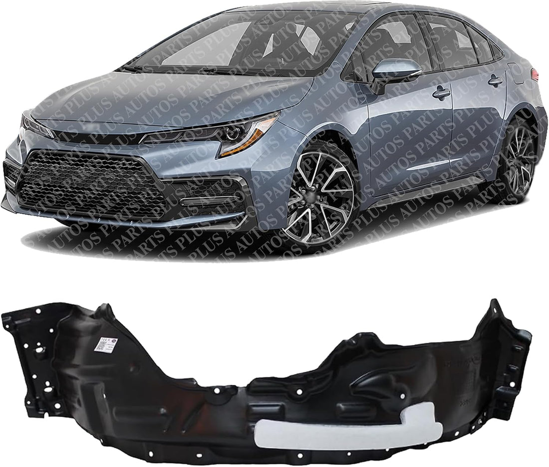 Front Fender Liner Left Driver Side Direct Replacement Compatible With 2022-2023 Toyota Corolla Cross TO1248252 538760A110