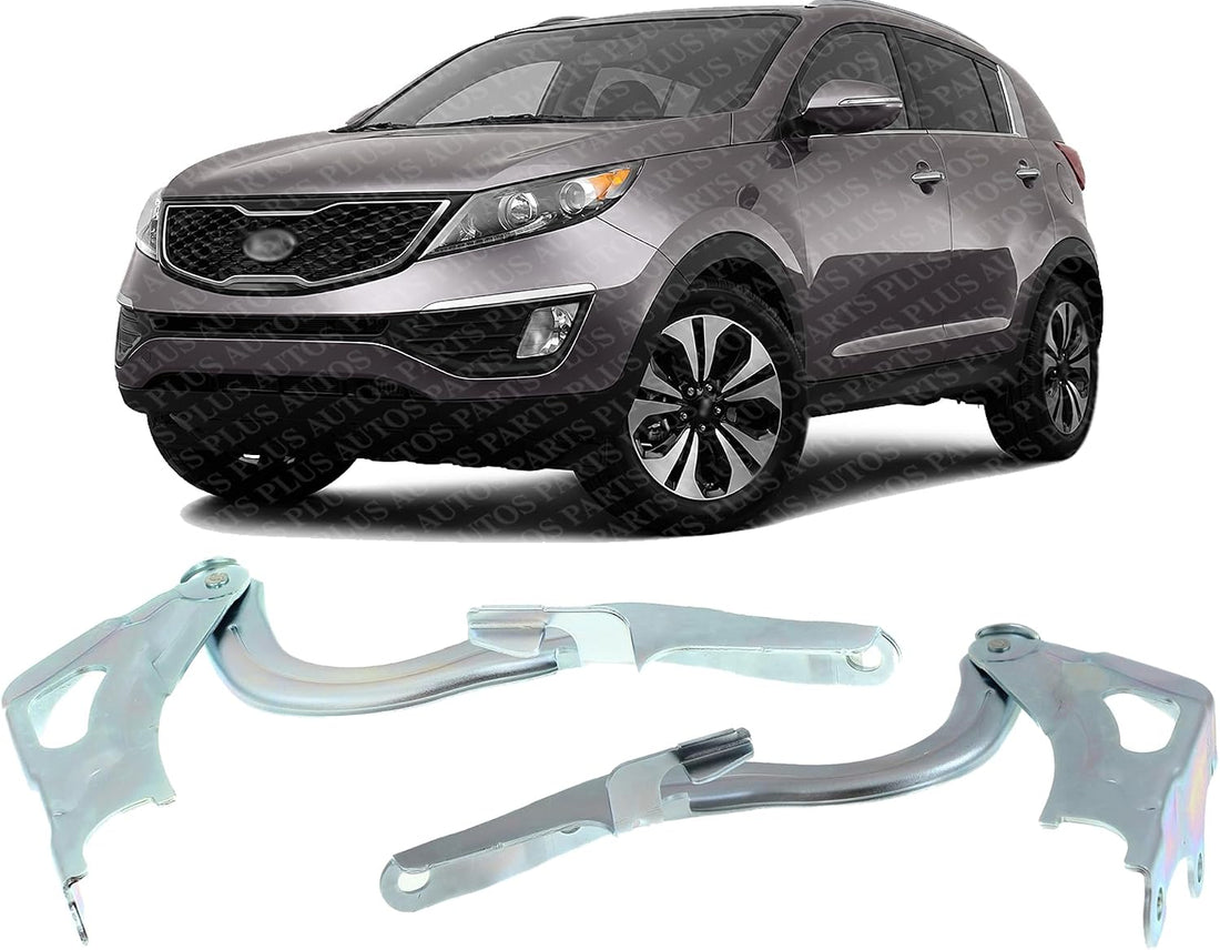 Set of 2 Front Hood Hinge Steel Right Passenger & Left Driver Side Direct Replacement Compatible with 2011-2016 Kia Sportage KI1236163 KI1236164 791203W000 791103W000