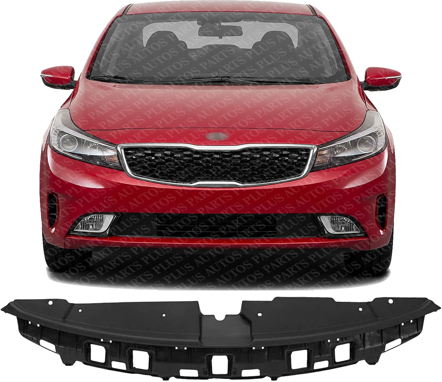 Front Radiator Support Cover Plastic Direct Replacement Compatible With 2017-2018 Kia Forte / Forte5 KI1224111 86356B0000