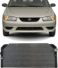 Front AC Condenser Aluminum Core Direct Replacement Compatible With 1998-2000 Toyota Corolla TO3030112 8846002050