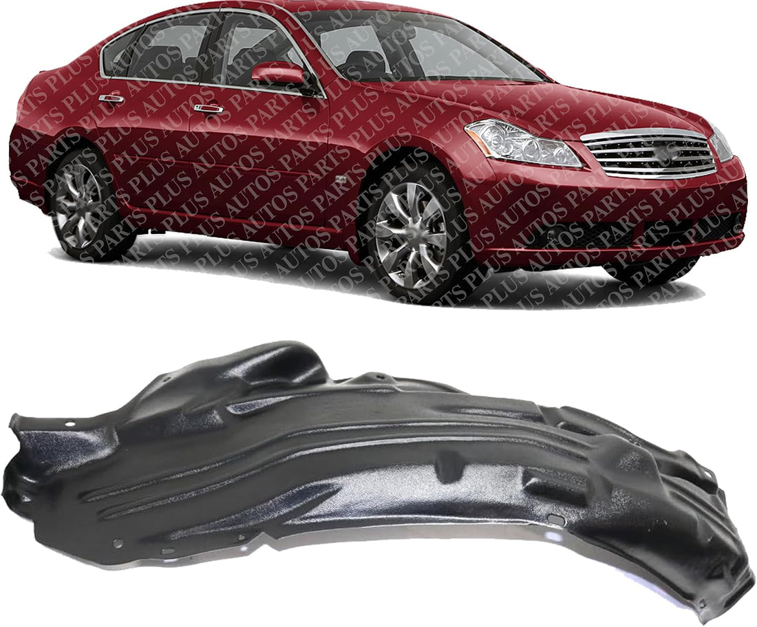 Front Fender Liner Rear Section Right Passenger Side Direct Replacement Compatible With 2006-2010 Infiniti M35 IN1251104 63842EG000