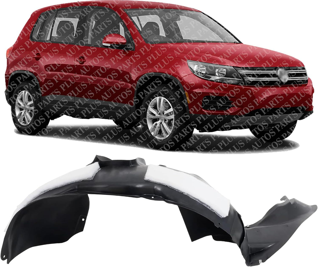 Front Fender Liner Right Passenger Side Direct Replacement Compatible With 2009-2017 Volkswagen Tiguan / 2017-2018 Limited VW1249154 5N0805912D