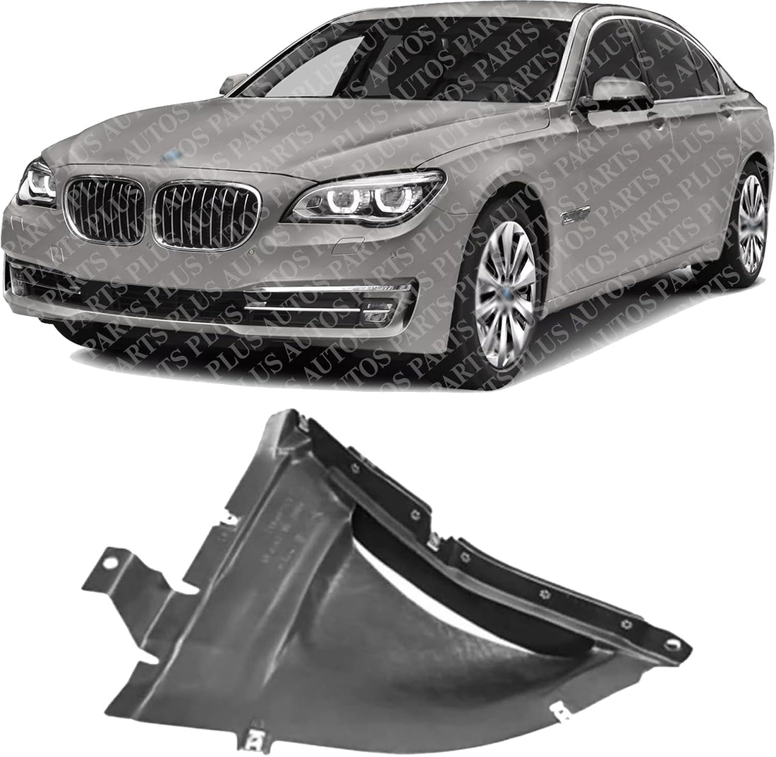 Front Fender Liner Lower Section Left Driver Side Direct Replacement Compatible With 2010-2015 BMW 7-Series BM1250132 51757898891