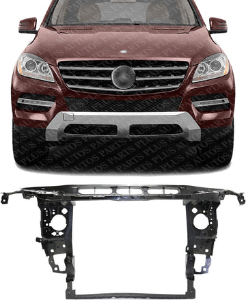 Front Radiator Support Assembly Plastic With Steel Direct Replacement Compatible With 2013-2015 Mercedes Benz ML-Class / 2013-2016 GL-Class / 2016-2019 GLE-Class MB1225178 1666205901