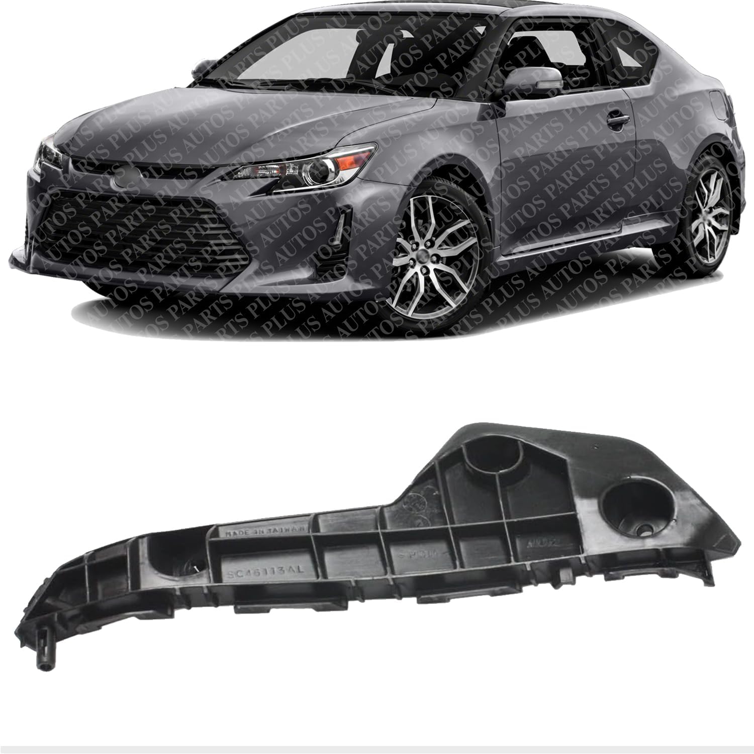 Front Bumper Support Bracket Left Driver Side Direct Replacement Compatible With 2011-2016 Scion tC SC1042101 5211621030