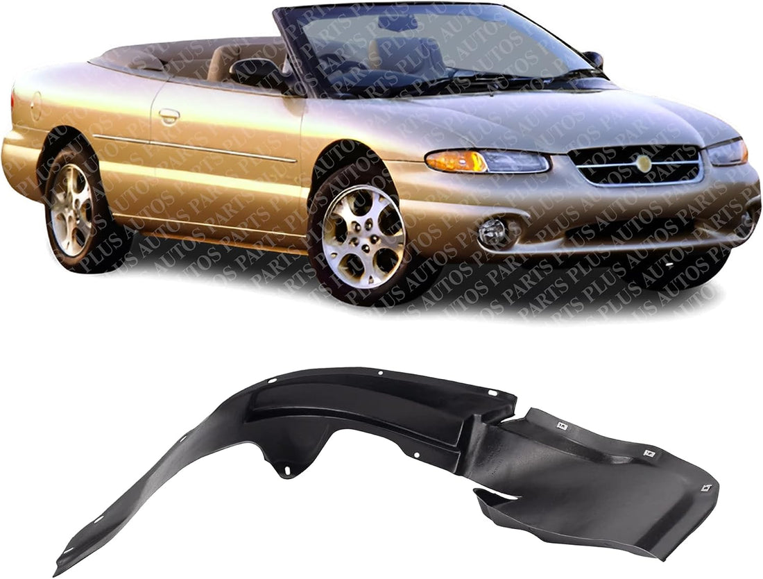 Front Fender Liner Right Passenger Side Direct Replacement Compatible With 1996-2000 Chrysler Sebring CH1249122 5256848