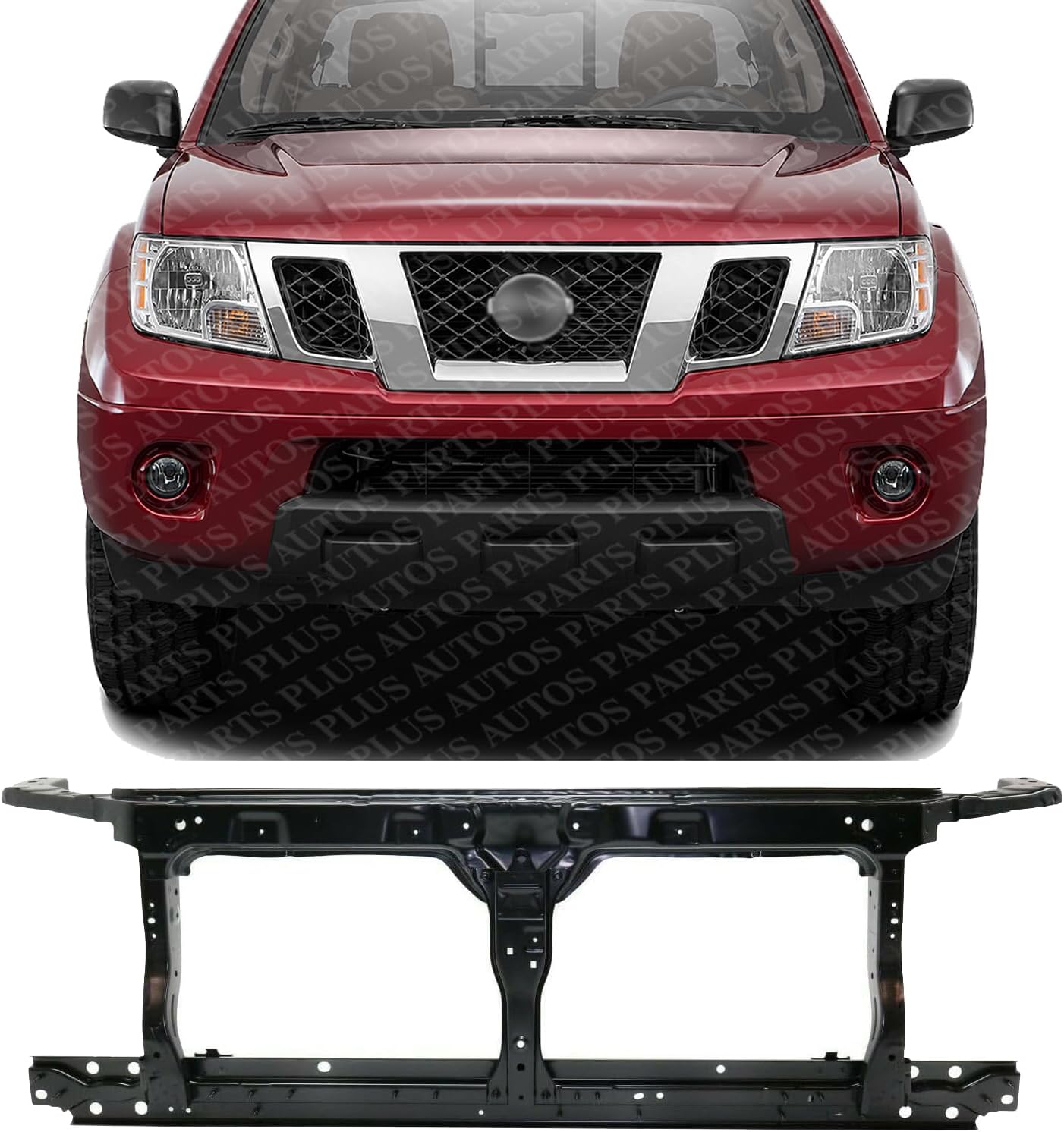 Front Radiator Support Assembly Steel Direct Replacement Compatible With 2015-2019 Nissan Frontier / 2015 Xterra NI1225248 62500ZL80B