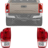 Set Of 2 Tail Light Assembly Left Driver & Right Passenger Side Direct Replacement Compatible With 2016-2017 Toyota Tacoma TO2801197 TO2800197 8155004170 8156004170