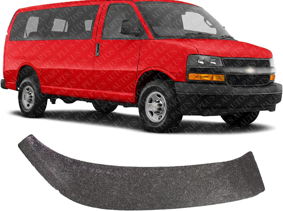 Front Bumper Upper Cover Support Direct Replacement Compatible With 2003-2023 Chevrolet Express/GMC Savana Van GM1043106 25730122
